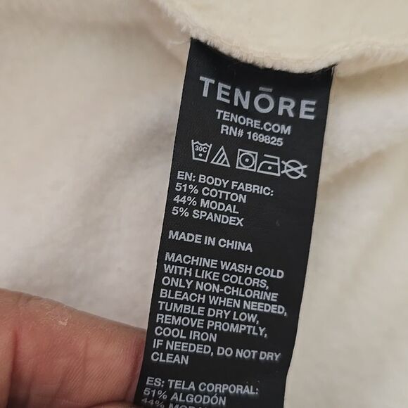 Tenore, All Seasons Staple, Logo Fleece Cream  M unisex - Picture 7 of 10